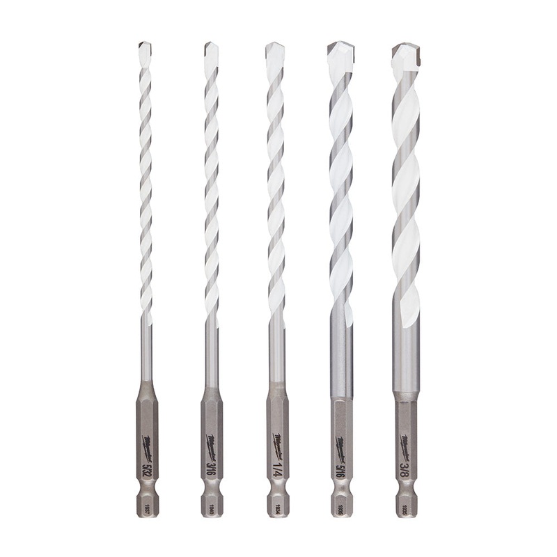 5pc. SHOCKWAVE Carbide Multi-Material Drill Bits