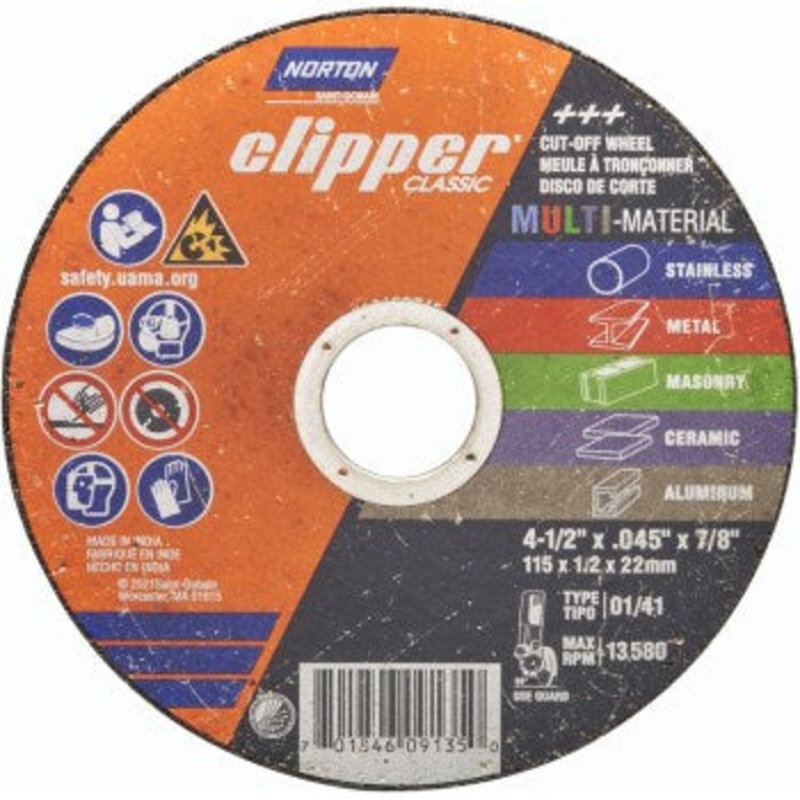 Norton 70184609135 09135 4.5 Cut Off Wheel