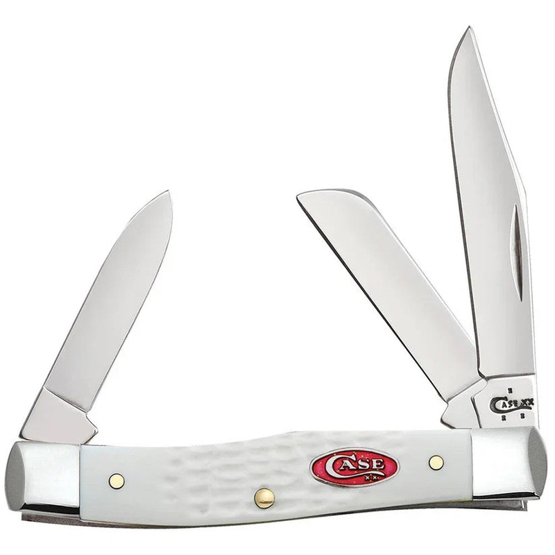 Case Knives SparXX Standard Jig White Synthetic Medium Stockman