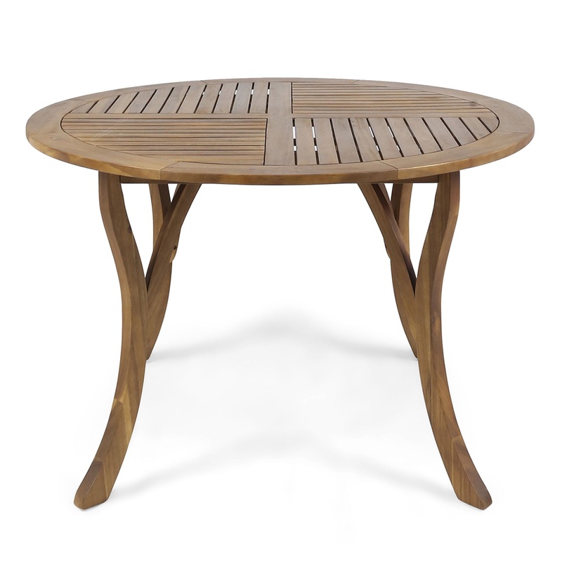 Hermosa – Outdoor Acacia Wood Table Circular Design