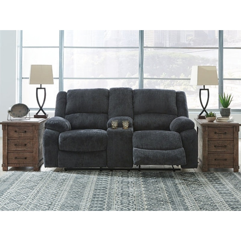 Draycoll DBL Rec Loveseat w/Console
