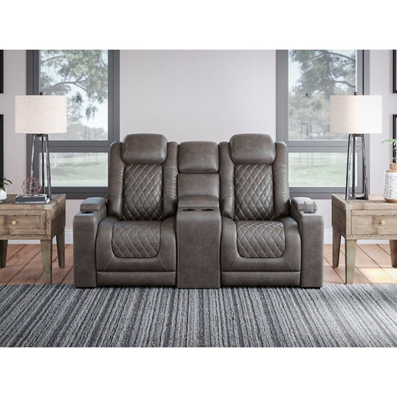 HyllMont PWR REC Loveseat/CON/ADJ HDRST