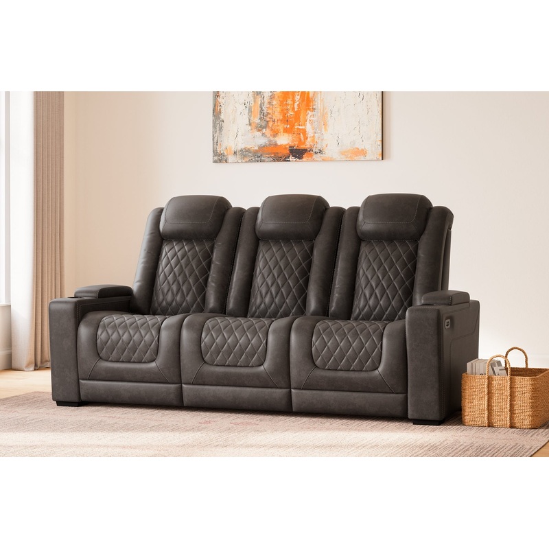 HyllMont PWR REC Sofa with ADJ Headrest