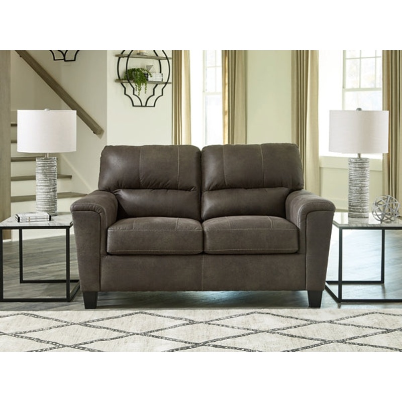 Navi Loveseat|Smoke|Fossil