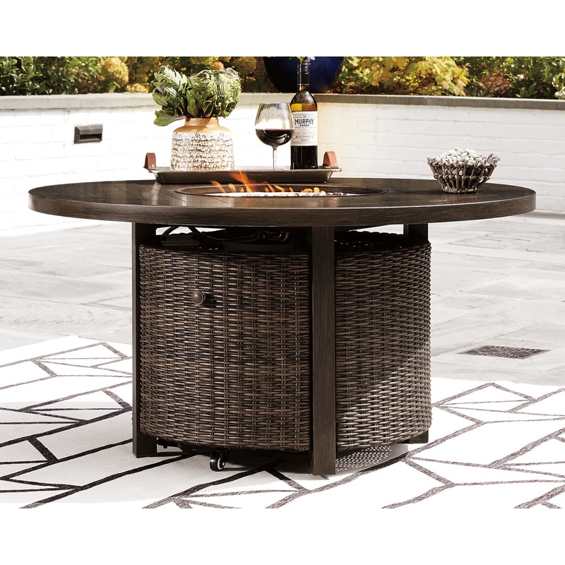 Paradise Trail Round Fire Pit Table