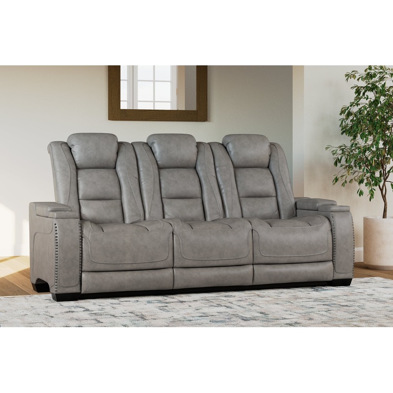 The Man-Den PWR REC Sofa with ADJ Headrest