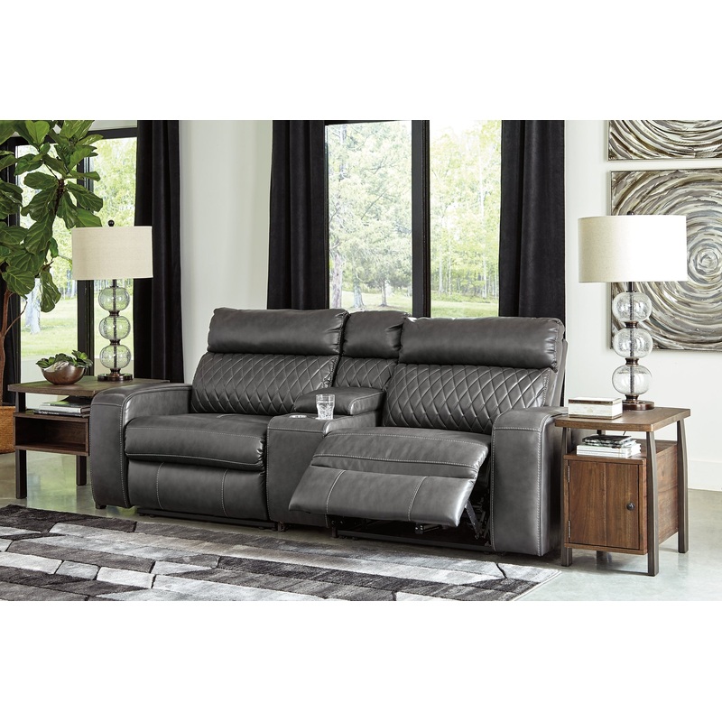 Samperstone 3-Piece Power Reclining Sectional Loveseat