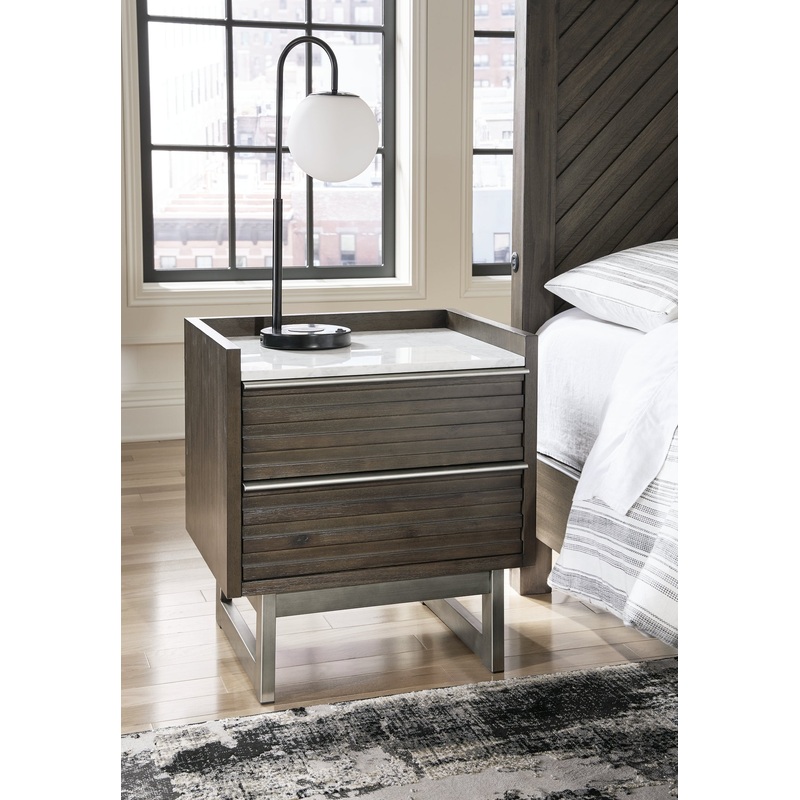 Ashley Express – Arkenton Two Drawer Night Stand