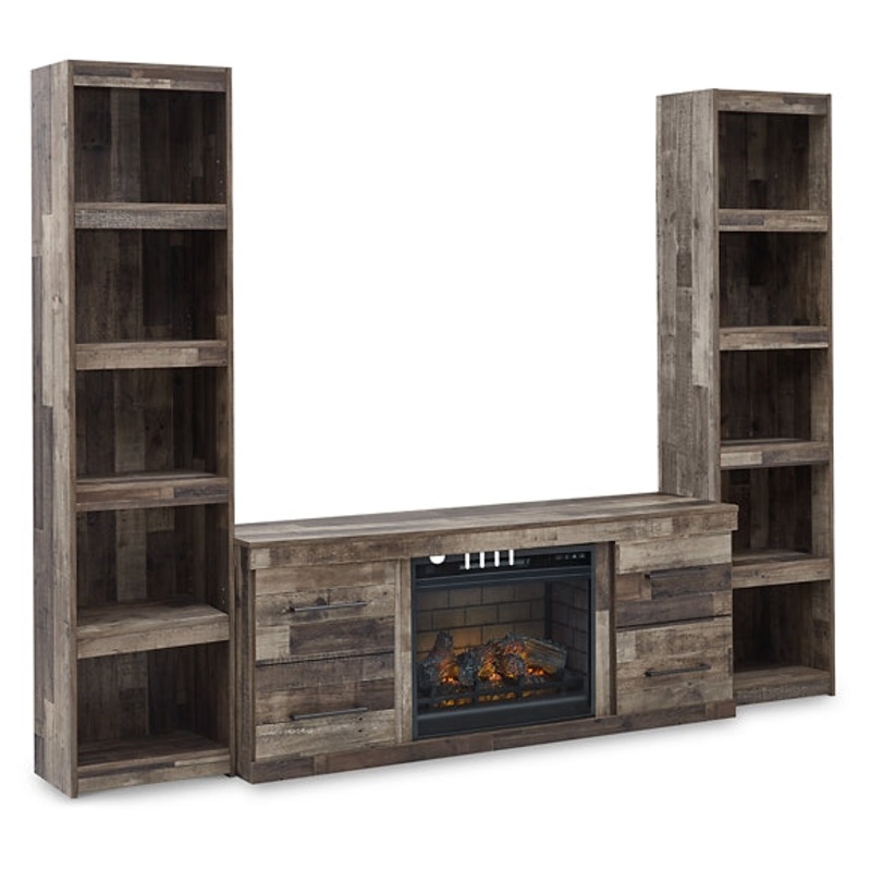 Ashley Express – Derekson 3-Piece Entertainment Center with Electric Fireplace