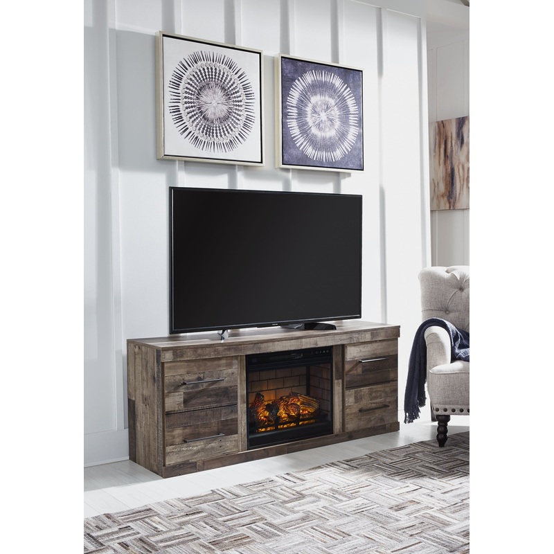Ashley Express – Derekson TV Stand with Electric Fireplace