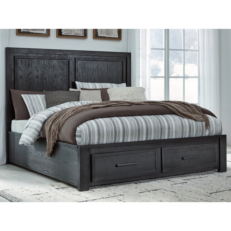 Foyland  Panel Storage Bed|Queen|King|California King