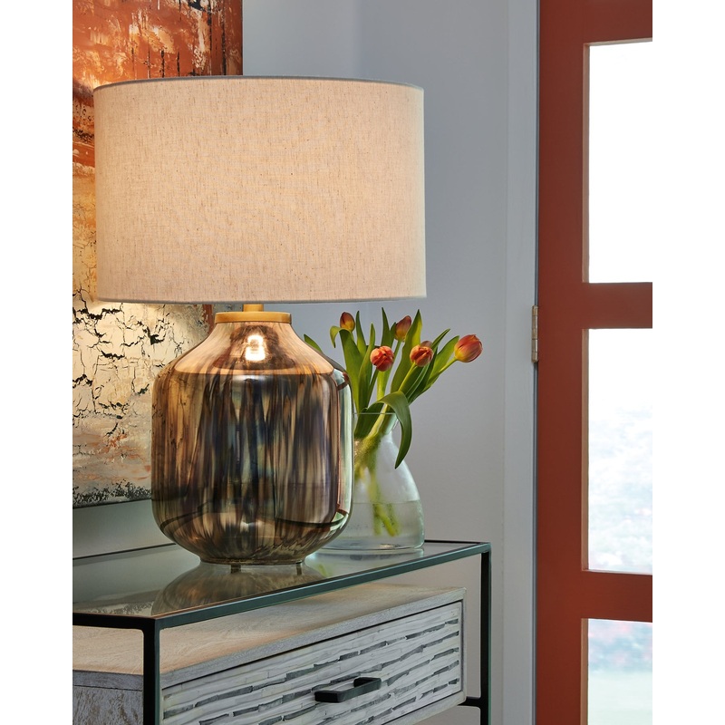 Ashley Express – Jadstow Glass Table Lamp (1/CN)