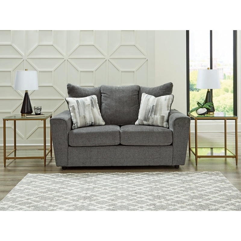 Stairatt Loveseat|Gravel|Anchor