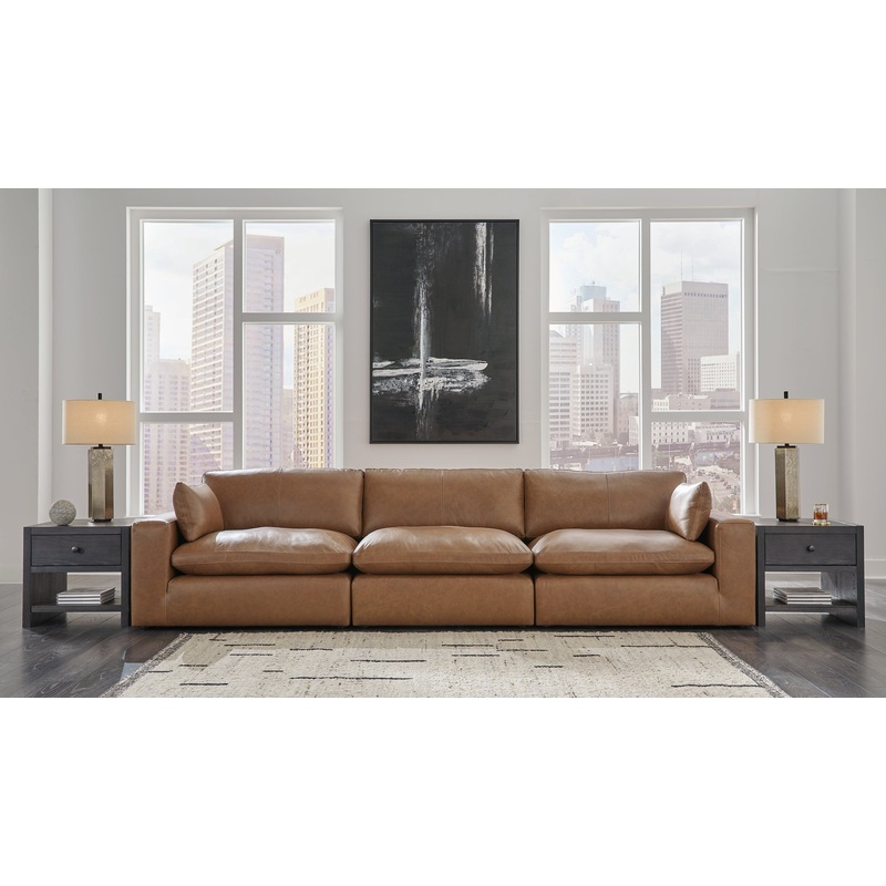 Emilia 3-Piece Sectional Sofa|Caramel