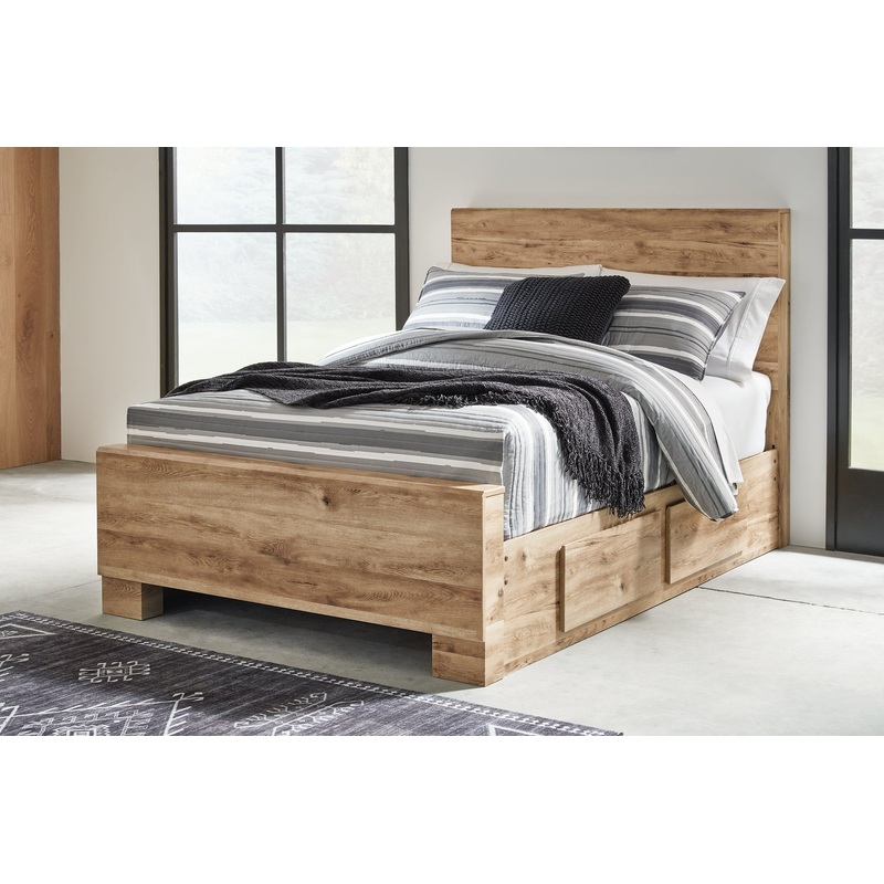 Hyanna  Panel Bed With 2 Side Storage
