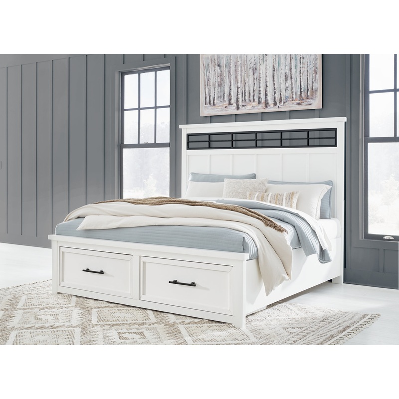 Ashbryn  Panel Storage Bed|Queen|King|California King