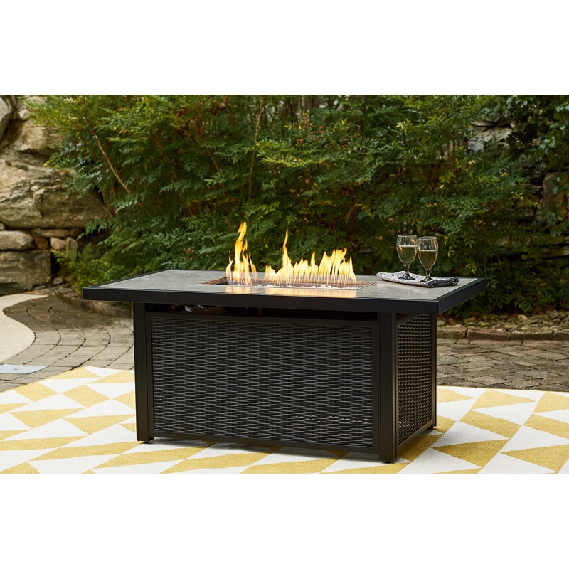 Beachcroft Rectangular Fire Pit Table