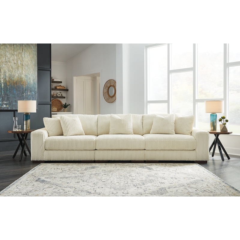 Lindyn 3-Piece Sectional Sofa|Ivory|Fog
