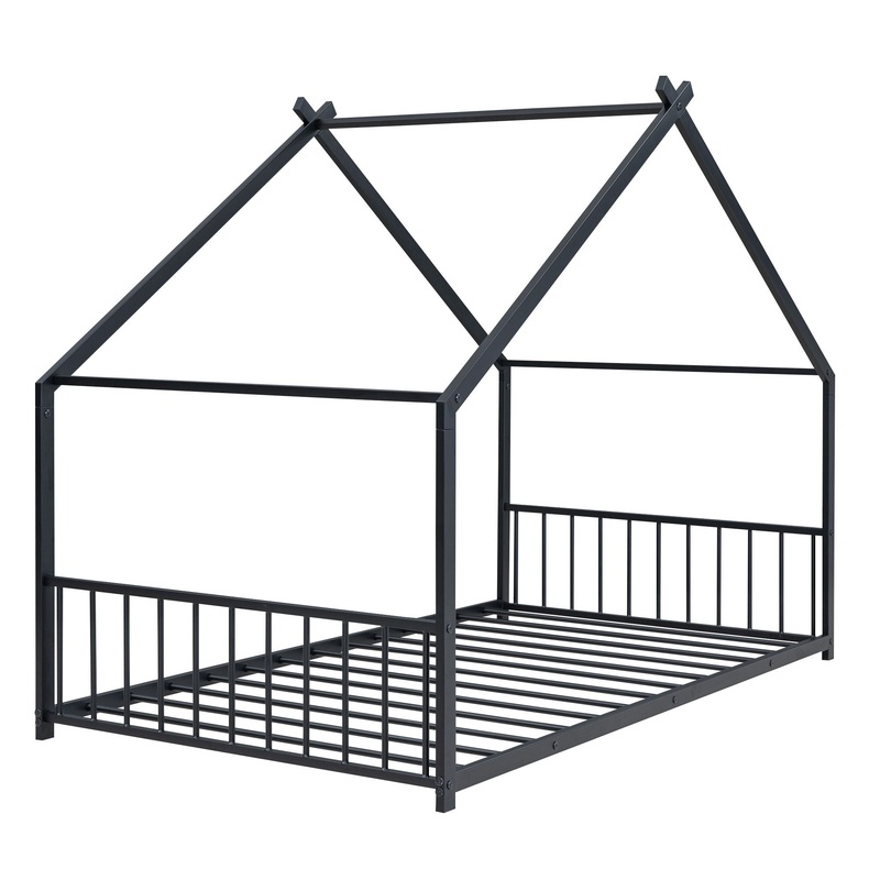 Twin Size House Bed – Black