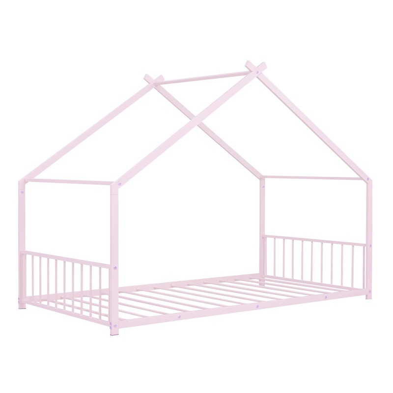 Twin Size House Bed – Pink