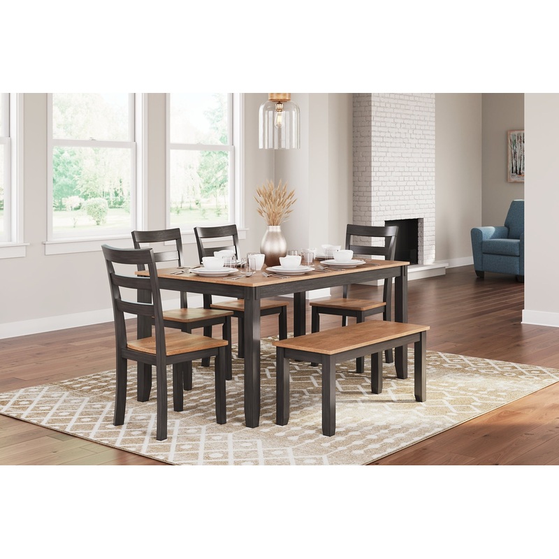 Gesthaven Dining Room Table Set (6/CN)