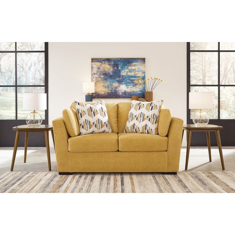 Keerwick Loveseat|Sunflower|Teal