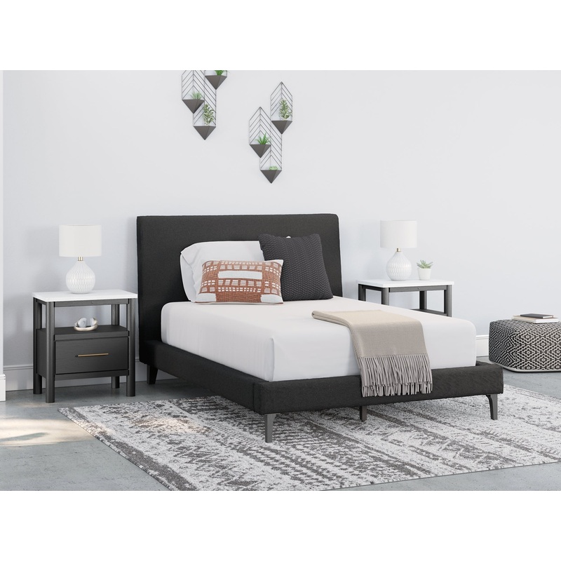 Cadmori  Uph Bed W/Roll Slats|Queen|King|Full