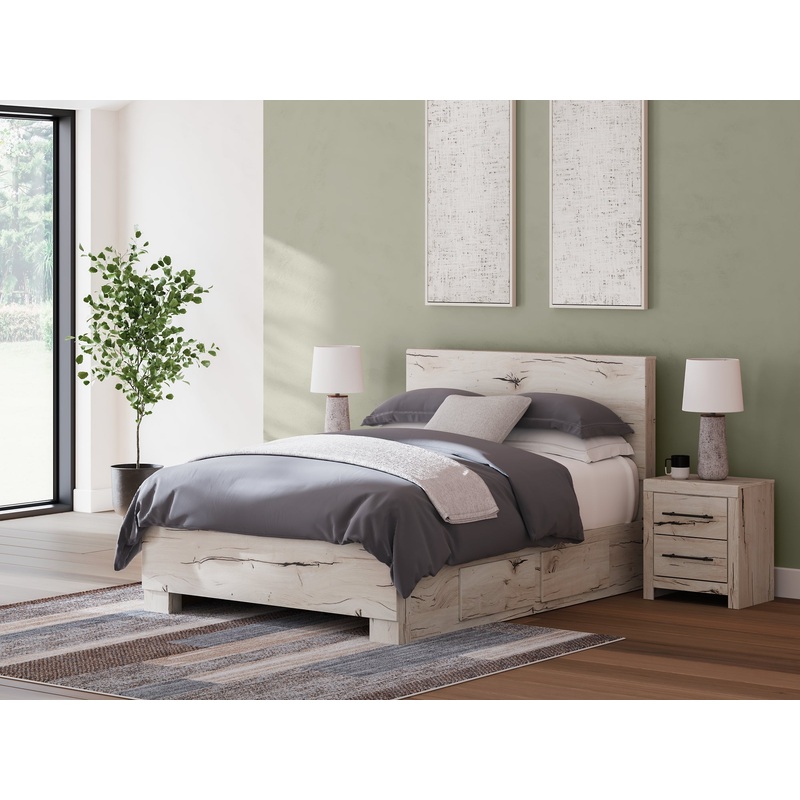 Lawroy  Panel Bed With Storage