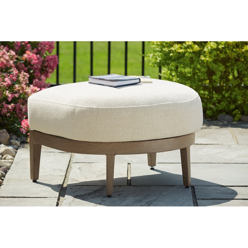 Serene Bay Ottoman with Cushion