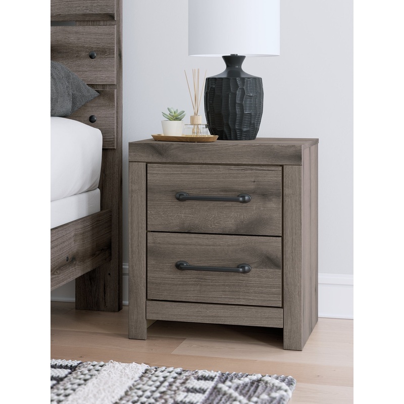 Ashley Express – Graystorm Two Drawer Night Stand