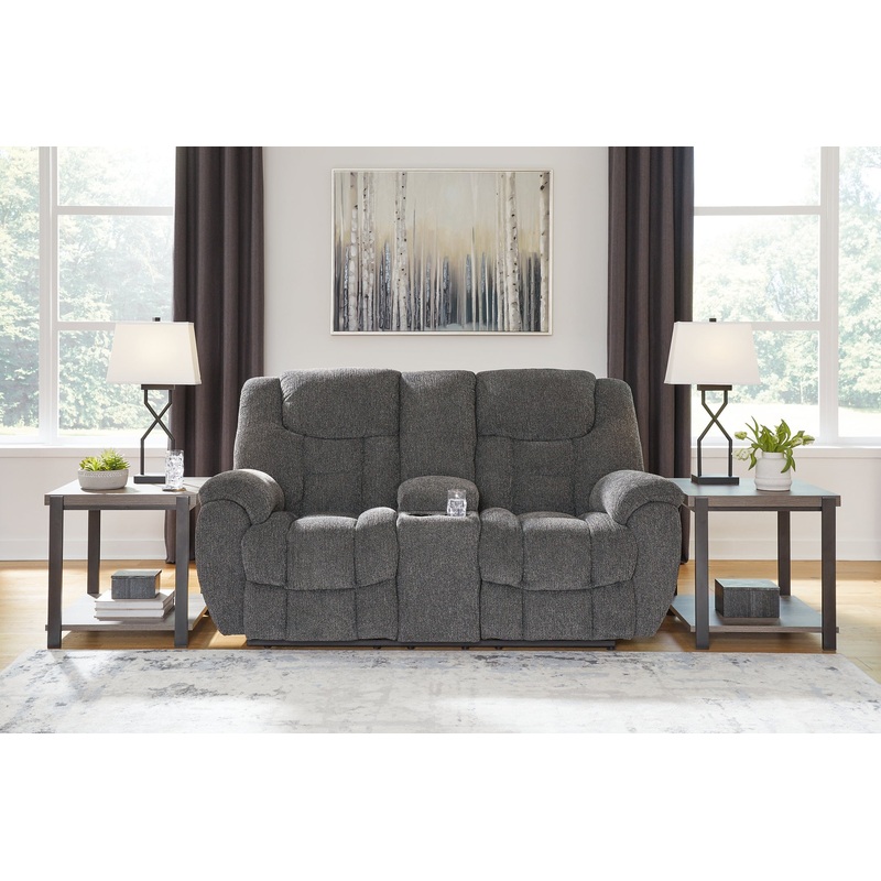 Foreside DBL Rec Loveseat w/Console
