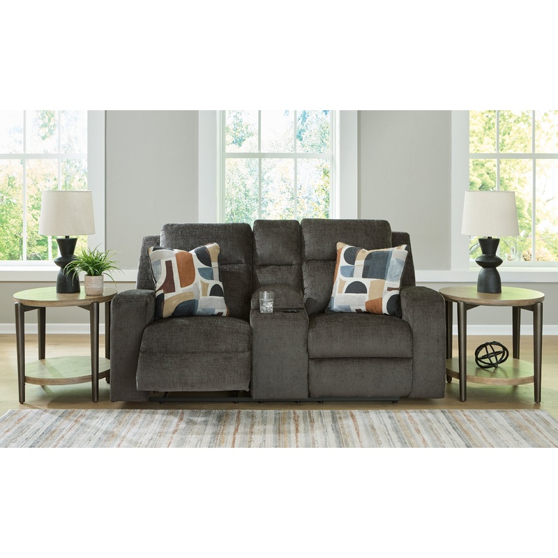 Kanlow DBL Rec Loveseat w/Console