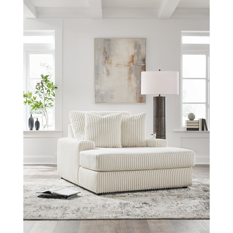 Lindyn Chaise|Ivory|Fog