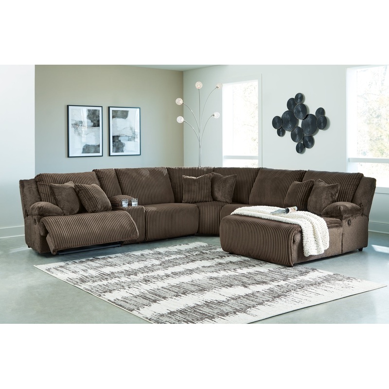 Top Tier 6-Piece Reclining Sectional with Chaise