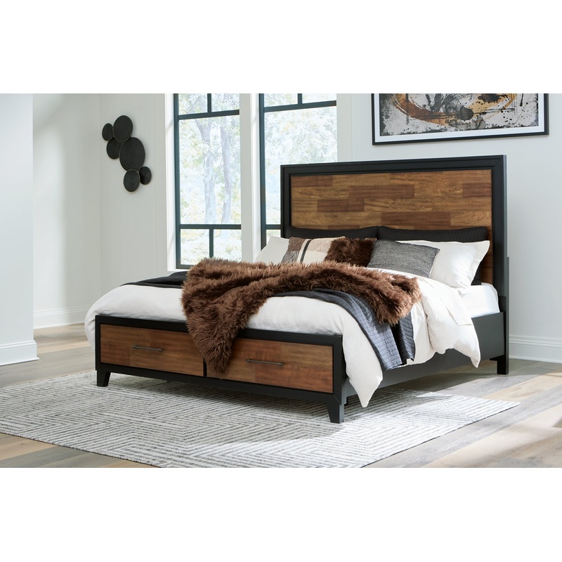 Kraeburn  Panel Storage Bed|Queen|California King|King