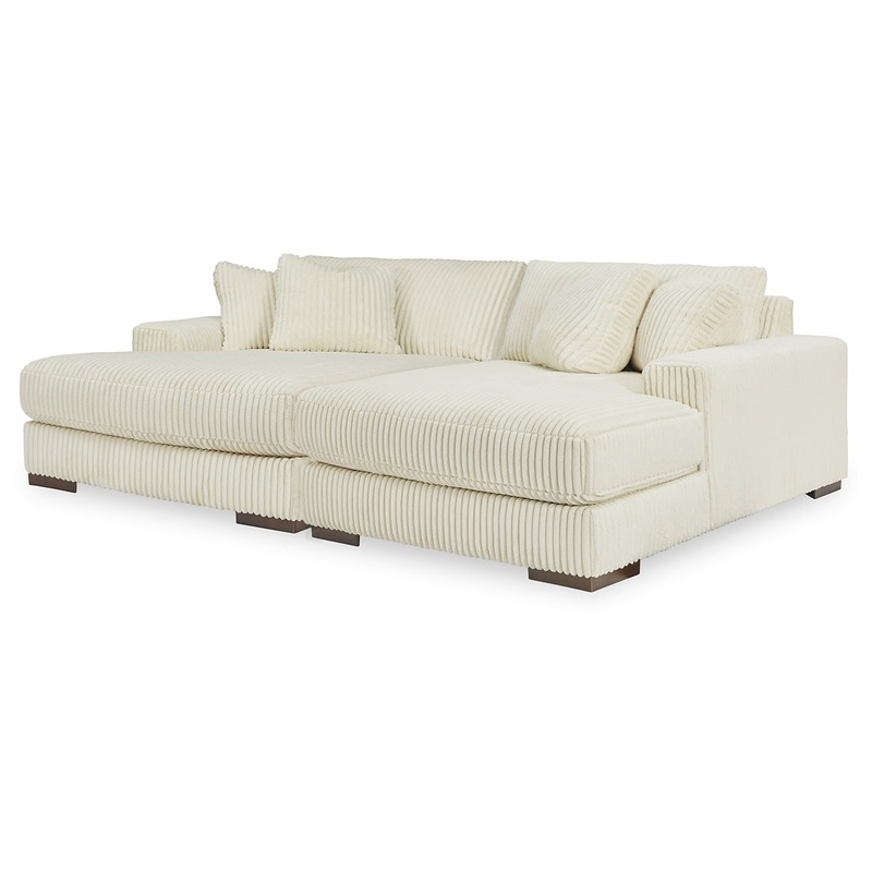 Lindyn Super Chaise|Ivory|Fog