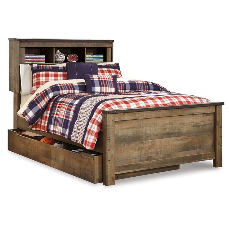 Trinell Full Bookcase Bed with Storage