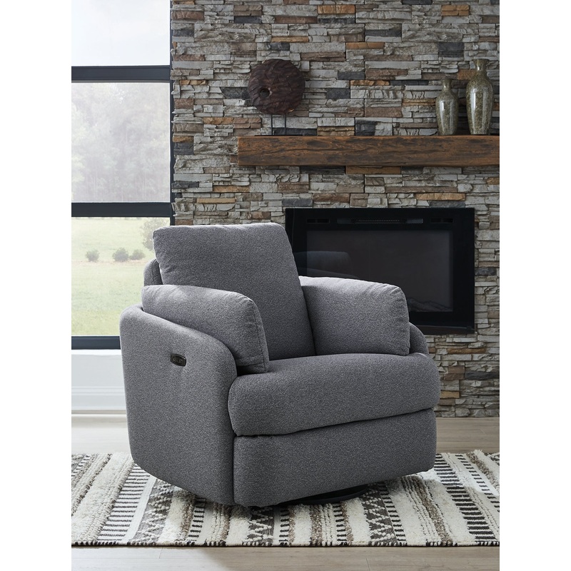 Alainmont Next-Gen Nuvella Swivel Power Recliner