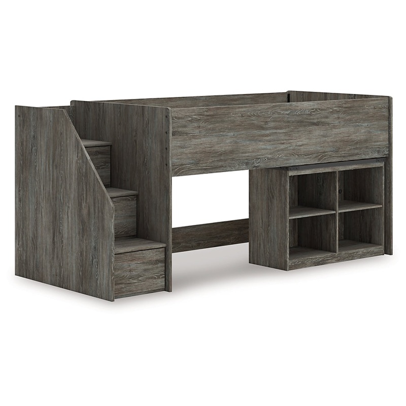 Frandern Twin Loft  Bed with Bookcase Storage