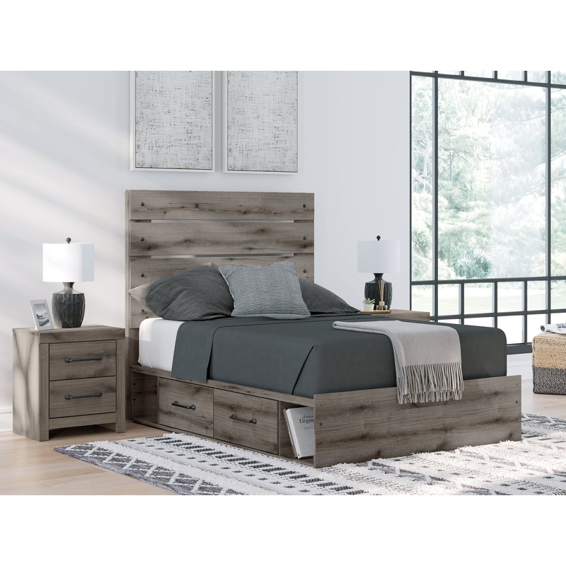 Graystorm  Panel Bed With Storage