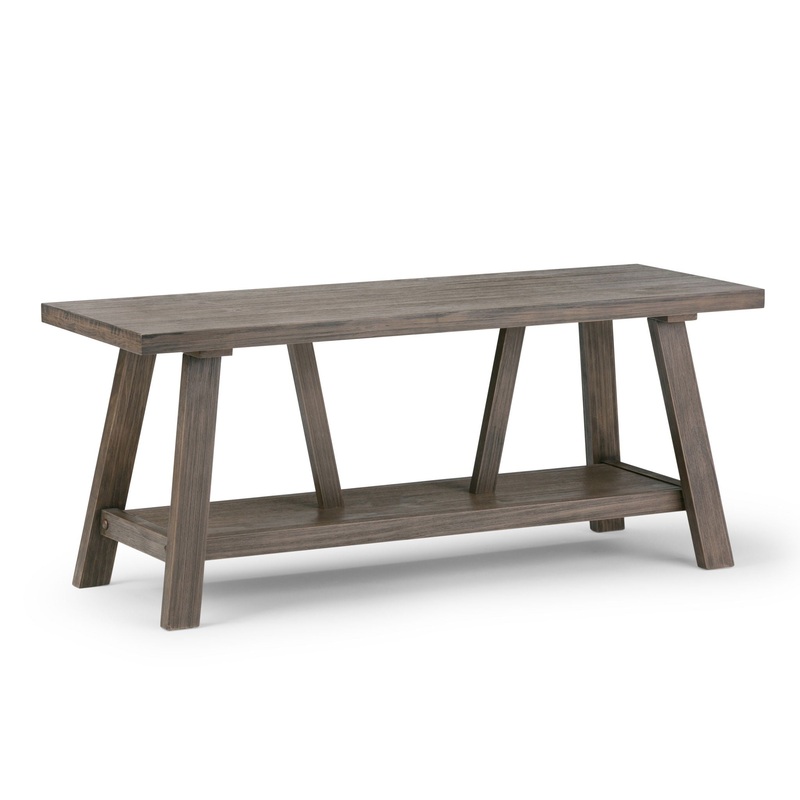 Dylan – Entryway Bench – Driftwood