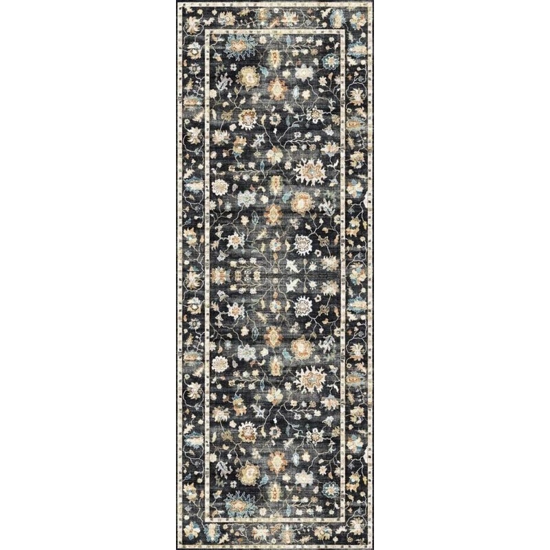 Fenix – Runner Rug – Black / Gray