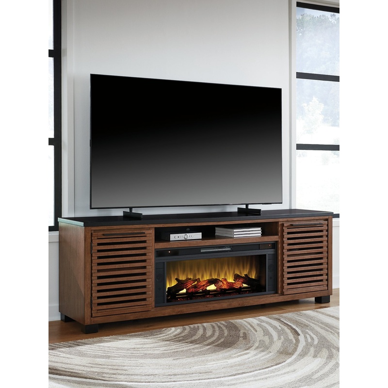 Kallari 84 TV Stand with Electric Fireplace