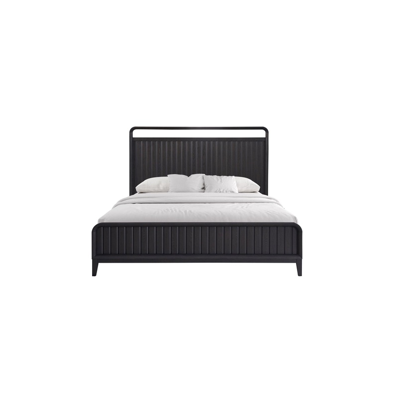 Design Open Panel Bed|Black|Queen|King