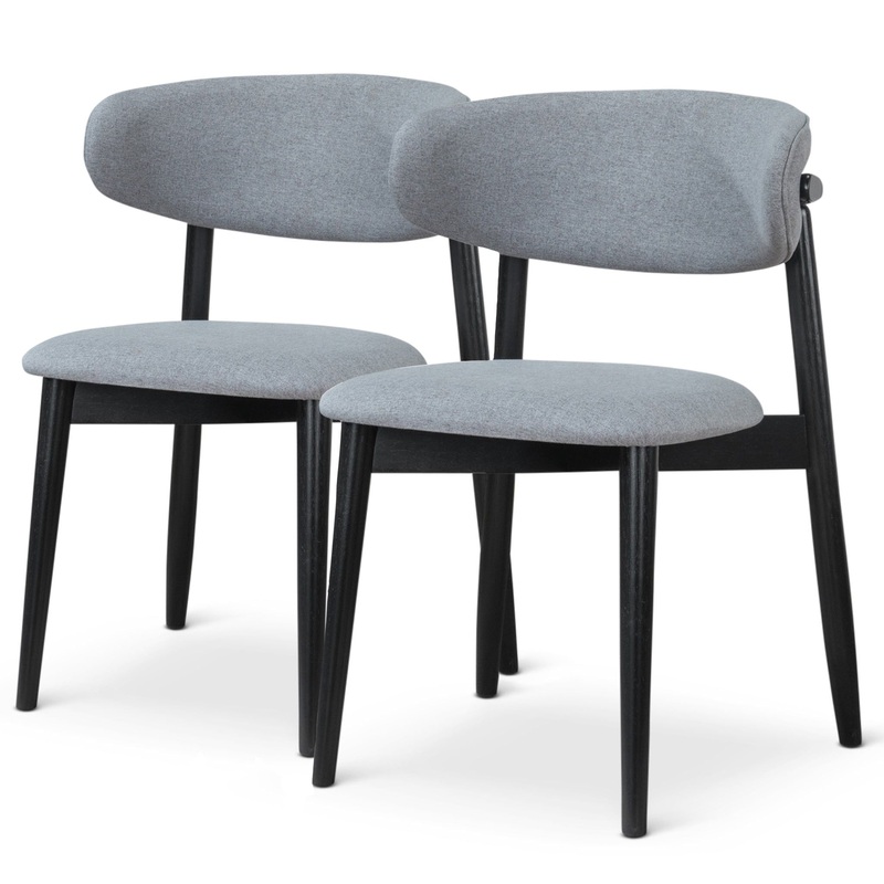 Korbin – Dining Chair (Set of 2) – Gray / Light Gray