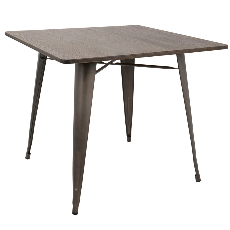 Oregon – Industrial / Farmhouse Dining Table – Espresso