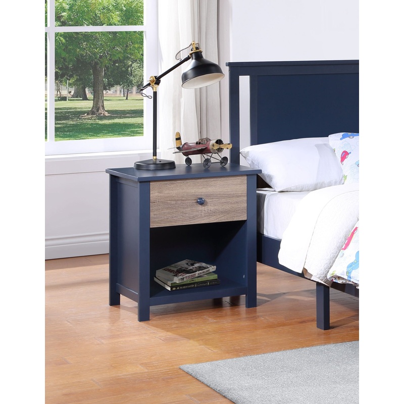 Connelly – Nightstand|Blue|Black|Gray