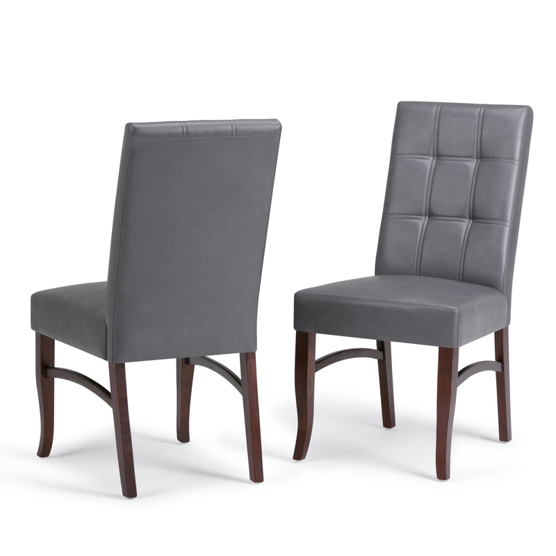 Ezra – Deluxe Dining Chair (Set of 2) – Stone Gray