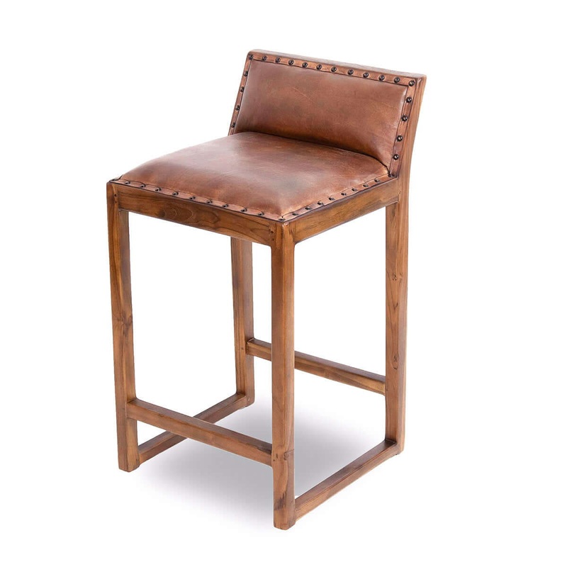 Gavin – Counter Stool – Brown / Rustic