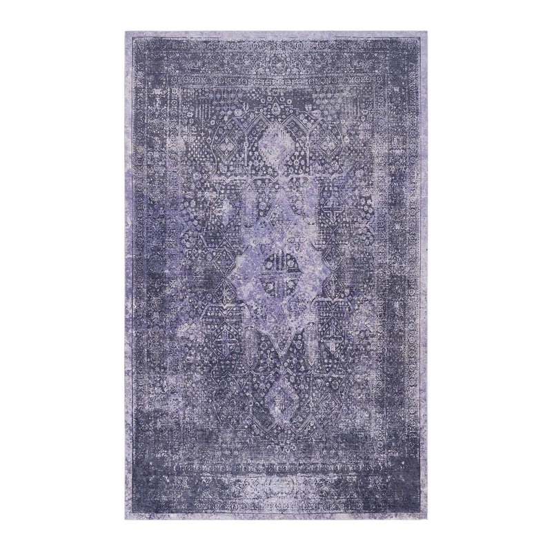 Maval – 3′ X 5′ Washable Area Rug – Anthracite